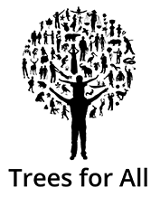 Logo Trees for all black colofon