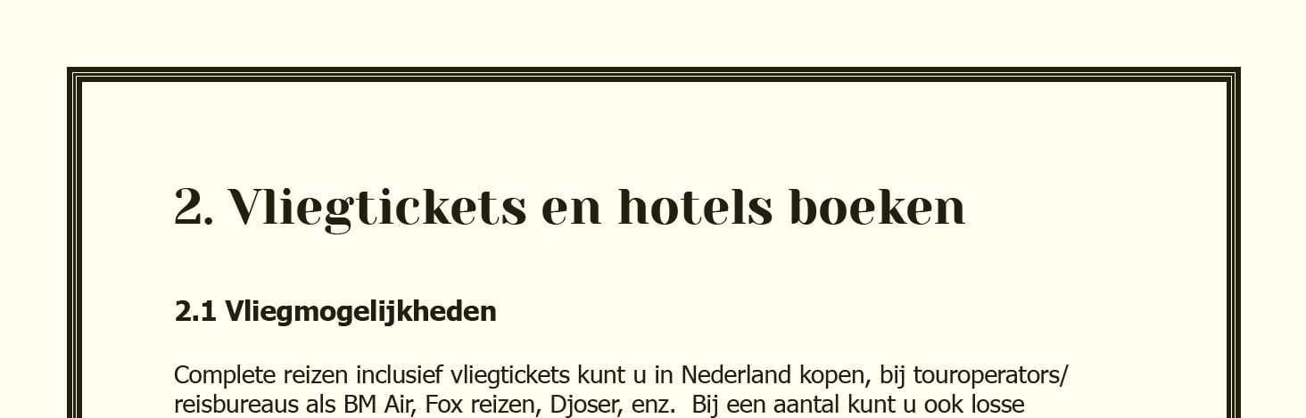Kaderrand rondom pagina