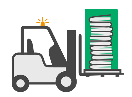 Distributie heftruck