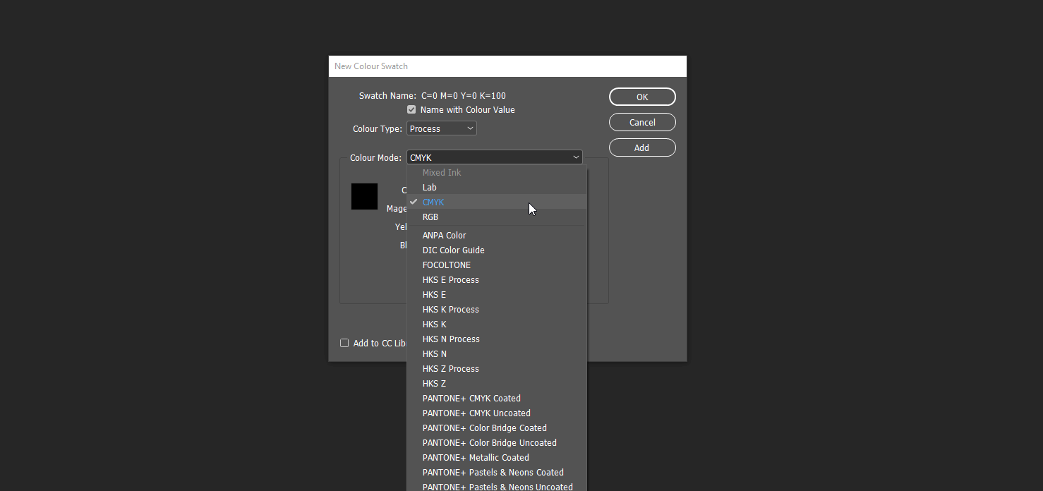 Nieuwe kleur aanmaken in Adobe InDesign