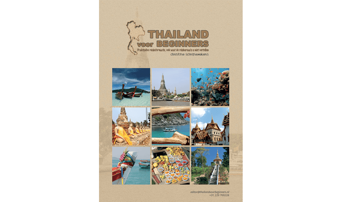 Het voorblad van de persmap van ‘Thailand voor beginners’