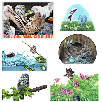 Voorbeeld illustratie door Anka Willems