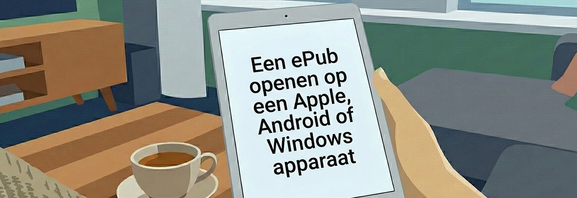 een tablet met daarin een tekst