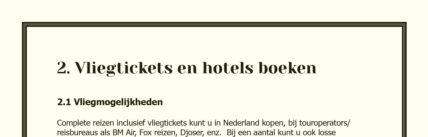 Kaderrand rondom pagina